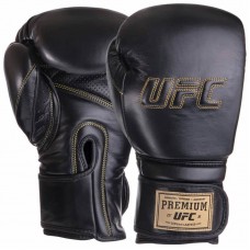 Рукавички боксерські шкіряні UFC PRO Prem Hook&Loop 18 унцій, чорний, код: UHK-75051-S52 Рукавички боксерські шкіряні UFC PRO Prem Hook&Loop 18 унцій, чорний, код: UHK-75051-S52