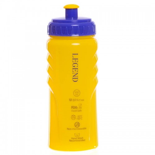 Пляшка для води FitGo 500 мл жовтий, код: FI-5957_Y