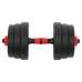 Гантелі трансформер перетворюються на штангу BioGym 3в1 20кг, чорний-червоний, код: TA-9455-20