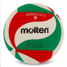 М"яч волейбольний Molten №5 PU, білий-зелений-червоний, код: V5M3600-S52 М"яч волейбольний Molten №5 PU, білий-зелений-червоний, код: V5M3600-S52