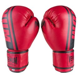 Боксерські рукавиці Venum 12oz  червоні, код: VM19-12R-WS