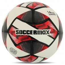 М"яч футбольний Hybrid Soccermax №5 PU, білий-червоний, код: FB-4126_W