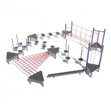 Канатний комплекс Miros 6610х6590х1750 мм, код: LK225 Канатний комплекс Miros 6610х6590х1750 мм, код: LK225