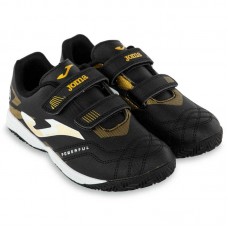 Футзалки взуття для міні-футболу дитяче на липучці Joma Powerfull 34-EUR/33-UKR, чорний, код: POJW2401INV_33