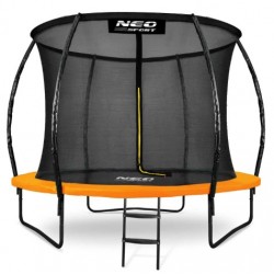 Батут Neo-Sport з внутрішньою сіткою 10 футів 312 см, чорно-помаранчевий, код: NS-10C201-IN