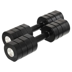 Гантелі розбірні Zelart сталеві ABS покриття, 2х4кг, чорний, код: TA-7787-8