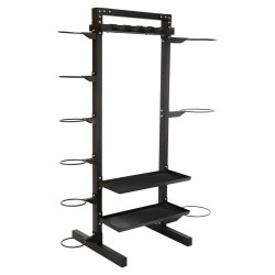 Стелаж модульний для інвентаря кросфіт LiveUp 1565x766x1974 мм, чорний, код: LP8897