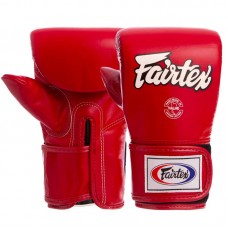 Снарядні рукавички шкіряні Fairtex M червоний, код: TGT7_MR-S52