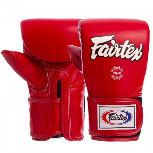 Снарядні рукавички шкіряні Fairtex M червоний, код: TGT7_MR-S52