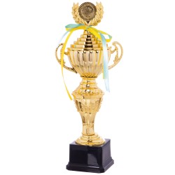 Кубок спортивний з ручками і кришкою PlayGame Furore висота 34,5см, золото, код: C-F7895B-S52