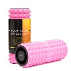 Масажний ролик (валік) Cornix EVA 330x140 мм, рожевий, код: XR-0339 Масажний ролик (валік) Cornix EVA 330x140 мм, рожевий, код: XR-0339