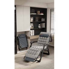 Розкладне крісло шезлонг садовий із подушкою WCG 1780х660х980 мм, код: FCB-S01PP-IF