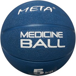 Медбол Meta Colour Medicine Ball d-27 см, 5 кг, синій, код: 080101514569