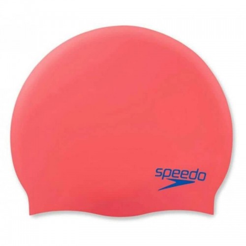 Шапка для плавання дитяча Speedo Plain Moud Silc Cap Ju червоний-синій, код: 5053744739953