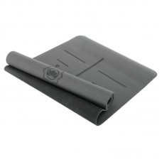 Килимок для йоги Record PU резина 1830x680x5 мм, світло-сірий, код: FI-3867_LGR