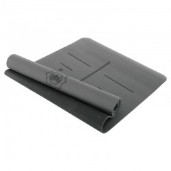 Килимок для йоги Record PU резина 1830x680x5 мм, світло-сірий, код: FI-3867_LGR