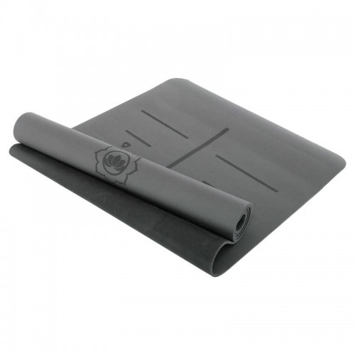Килимок для йоги Record PU резина 1830x680x5 мм, світло-сірий, код: FI-3867_LGR