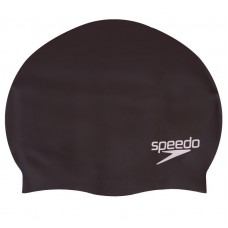 Шапочка для плавання дитяча Speedo Plain Flat Silicone Cap чорний, код: 8709931959_BK
