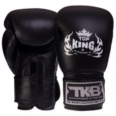 Рукавички боксерські Top King Super Air шкіряні 12 унцій, чорний, код: TKBGSA_12BK-S52