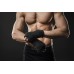 Бинти для боксу PowerPlay Lycra (спандекс), 4,5 м, чорний, код: PP_3047_4,5m_Black