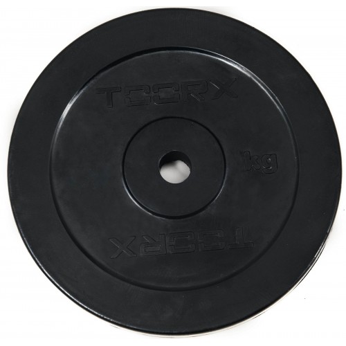 Диск для штанг і гантелей Toorx (DGG-1) 1 кг, 25 мм, чорний, код: 931404-SVA
