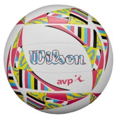 М"яч волейбольний Wilson AVP Movement VB New №5 білий-рожевий-жовтий, код: 097512815406