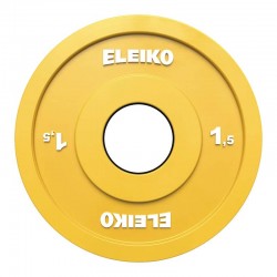 Диск олімпійський обгумований Eleiko IWF RC 1,5 кг, жовтий, код: 124-0015R-IA