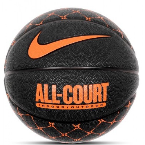 М"яч баскетбольний Nike Everyday All Court 8P Graphic Deflated №7, чорний-помаранчевий, код: 887791810724