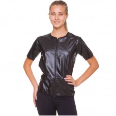 Кофта з коротким рукавом і ефектом сауни жіноча Heatoutfit XL (48-50) чорний, код: ST-2115_XLBK