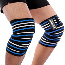 Бинти на коліна Power System Knee Wraps Blue/Black, код: PS-3700_Blue-Black