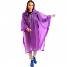 Дощовик для дорослих Camping Пончо фіолетовий, код: C-1060_V