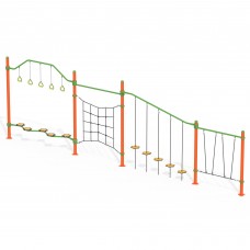 Ігровий комплекс InterAtletika Канатна стежка 8330х471х2525 мм, код: LK824.2-SM Ігровий комплекс InterAtletika Канатна стежка 8330х471х2525 мм, код: LK824.2-SM