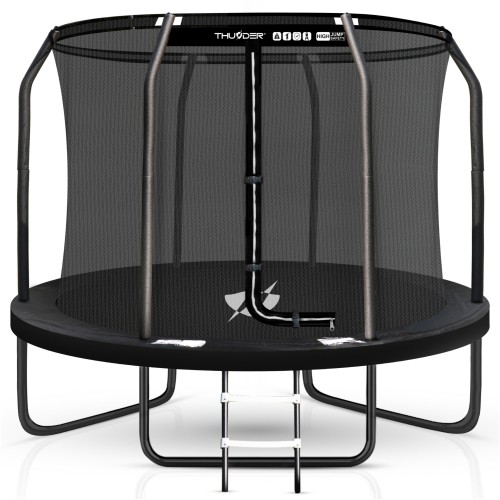 Батут Thunder Inside Elite з внутрішньою сіткою 10 футів 305 см, чорний, код: Inside-Elite-10FT-BLACK-IN