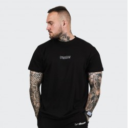 Футболка чоловіча GymBeam FIT Black L, чорний, код: 120014-GB