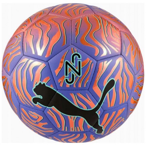 М"яч футбольний Puma Neymar JR Graphic ball №5, фіолетовий-помаранчевий, код: 4067984268587