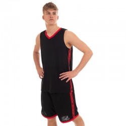 Форма баскетбольна чоловіча PlayGame Lingo XL (рост 165-170) чорний, код: LD-8023_XLBK-S52
