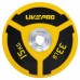 Бамперний диск поліуретановий LiveUp ø50.5мм, 15кг, жовтий-чорний, код: LP8027-15