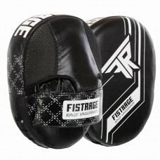 Лапа боксерська вигнута тренувальна шкіра Fistrage 230x170x60 мм, 2штуки, чорний, код: VL-4308_BK
