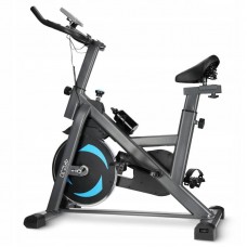 Велотренажер спінінговий (спінбайк) 4FIZJO Ultra Black/Blue, код: P-5905973401647
