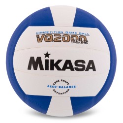 М"яч волейбольний Mikasa №5 PU, білий-синій, код: VQ2000-S52