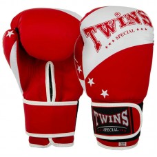 Боксерські рукавиці Twins PVC 14 унцій, червоний, код: BO-9476_14R Боксерські рукавиці Twins PVC 14 унцій, червоний, код: BO-9476_14R