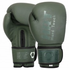 Боксерські рукавиці шкіряні Hard Touch 14 унцій, оливковий, код: BO-4230_14OL Боксерські рукавиці шкіряні Hard Touch 14 унцій, оливковий, код: BO-4230_14OL