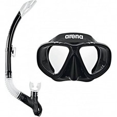 Набір маска і трубка дитяча Arena Premium Snorkeling Set JR, чорний, код: 3468336174371