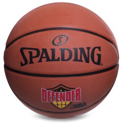 М'яч баскетбольний гумовий Spalding Defender Brick №7 помаранчевий, код: 83522Z-S52