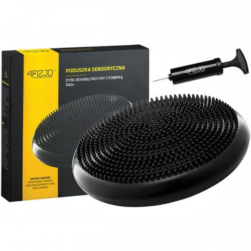 Балансувальна подушка-диск 4FIZJO PRO+ 33 см сенсомоторна, масажна Black, код: P-5907222931936 Балансувальна подушка-диск 4FIZJO PRO+ 33 см сенсомоторна, масажна Black, код: P-5907222931936
