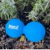 Масажний силіконовий подвійний м"яч PowerPlay Silicone Lacrosse Peanut Ball 1260х63 мм, синій, код: PP-4355_Blue