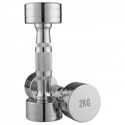 Гантель FitGo хром, 1х2 кг, код: 80020-2-WS