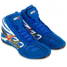 Борцовки GFX розмір 45, синій-білий, код: GF-907_45BL
