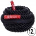 Канат для кросфіту Zelart Combat Battle Rope 12 м, чорний, код: FI-2597-12