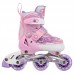 Роликові ковзани розсувні дитячі із захистом й шоломом у комплекті Banwei XS (27-30), бузковий-білий, код: BW-902-9_XSBU